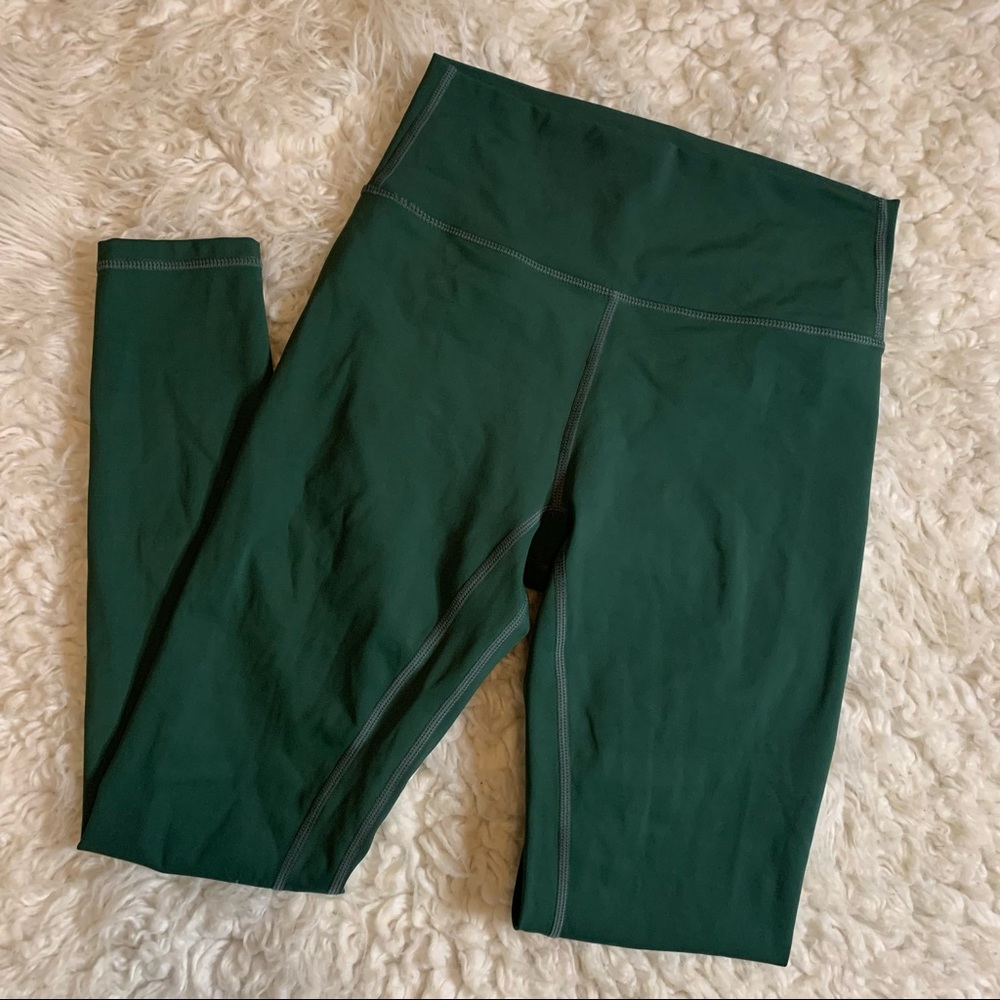 Til You Collapse Dark Green Leggings